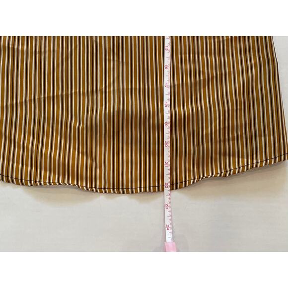 Japna Neutral Brown Striped Satin Cami / Camisole, Size M - Picture 12 of 12